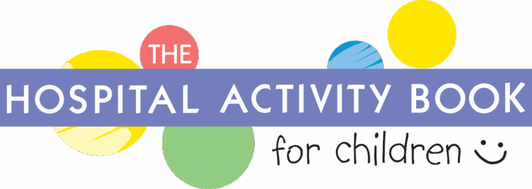 Logo for The Hospital Activity Book for Children.