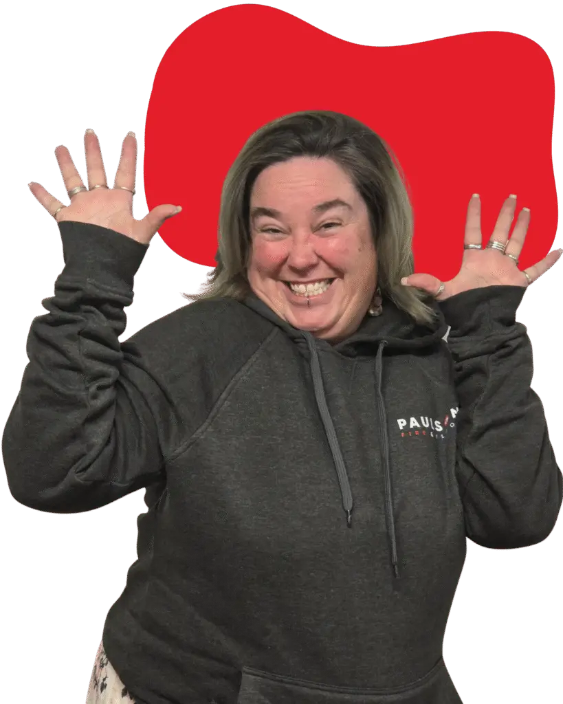 Shandi Hyggen, Project Coordinator at Paulson Fire and Flood, standing in downtown Cranbrook, BC